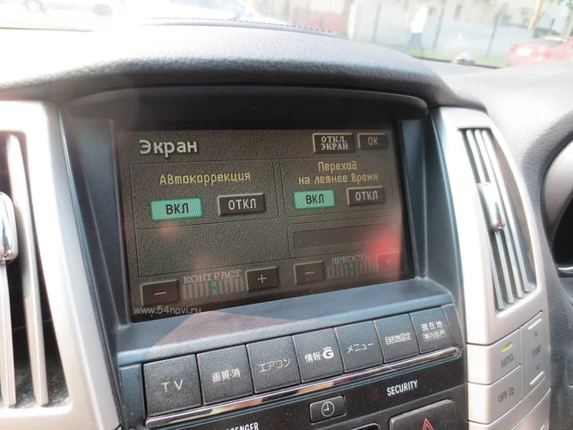 Русификация Toyota Harrier ACU30